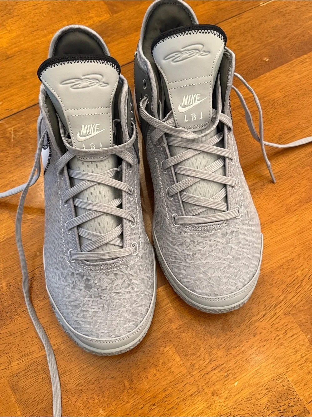 Nike Gray and Gold Basketball Sneakers size 15